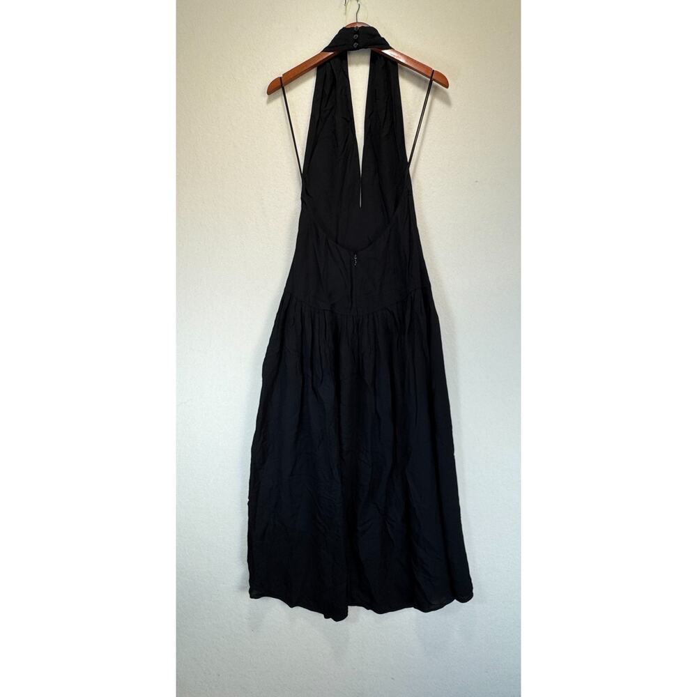 Proenza Schouler Women's Black Matte Gown Halter Back Cut Dress, Sz 2, Rt. $1690 - Picture 10 of 12
